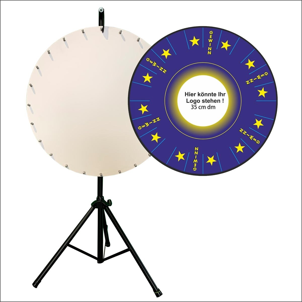 Tambola Game FANTASK 16" , Gluecksrad Höhenverstellbar Mit