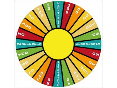 Glücksrad bedruckt muster 10