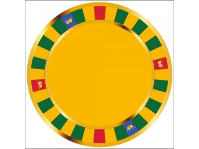 Glücksrad bedruckt mit Muster 52