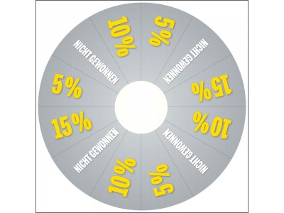Glücksrad bedruckt mit Muster 54