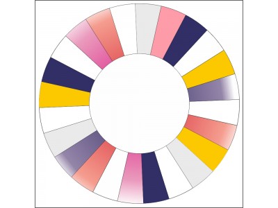 Glücksrad bedruckt mit Muster 55