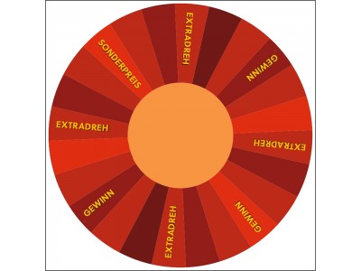 Glücksrad bedruckt mit Muster 57