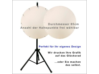 Glücksrad: 85 cm Durchmesser